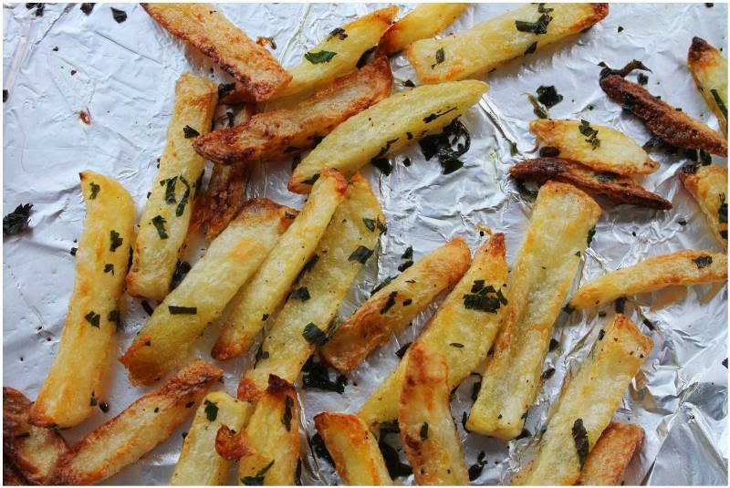 Baker in Disguise Oven Roasted Potato Chips with Homemade Tomato Ketchup