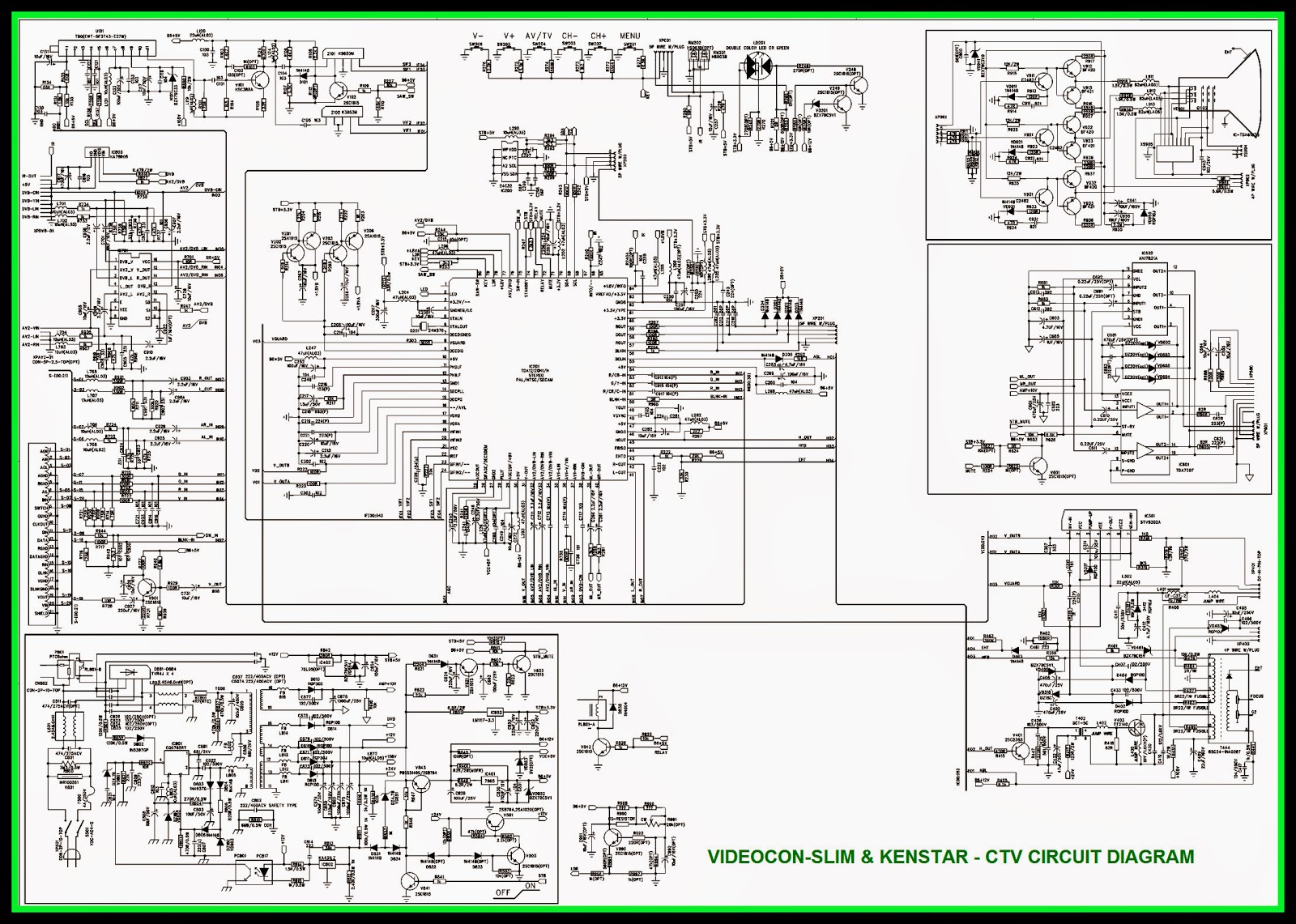 Videocon Tv Circuit Diagram Model No - Circuit Diagram Images