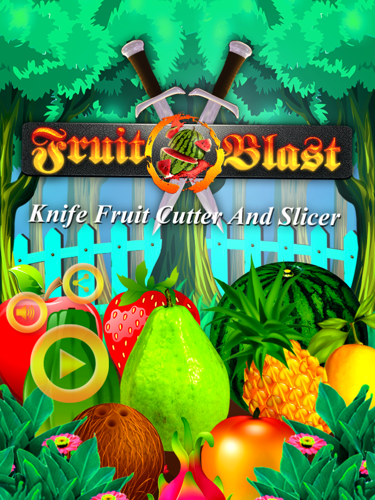 Fruit Blast Knife Fruit Cutter And Slicer Sparrow Game Studio