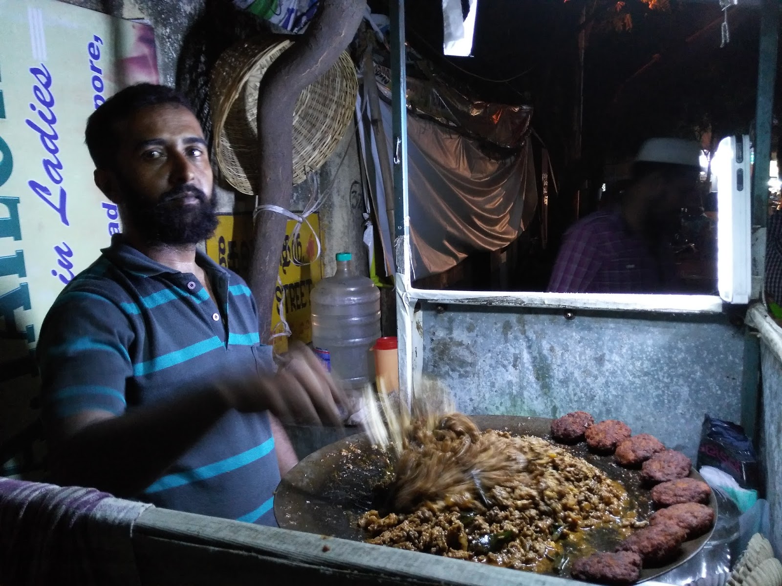 Great Food in Chennai Idiyappam and Beef curry, Devadi St, Mylapore