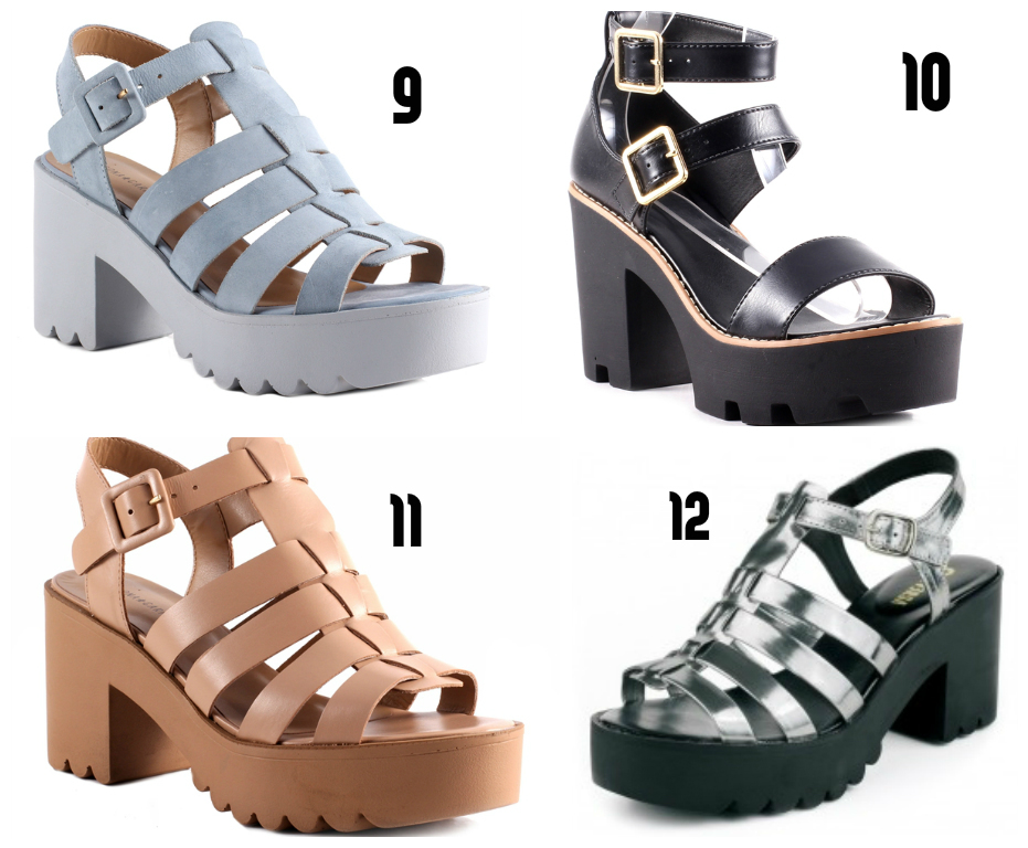 sandalia salto tratorado melissa