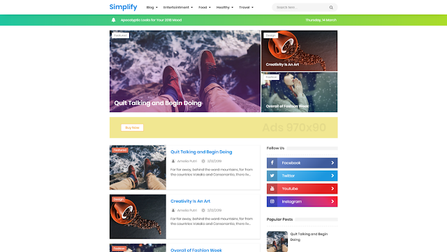 New Simplify 2 Responsive Blogger Template New Simplify 2 Responsive Blogger Template