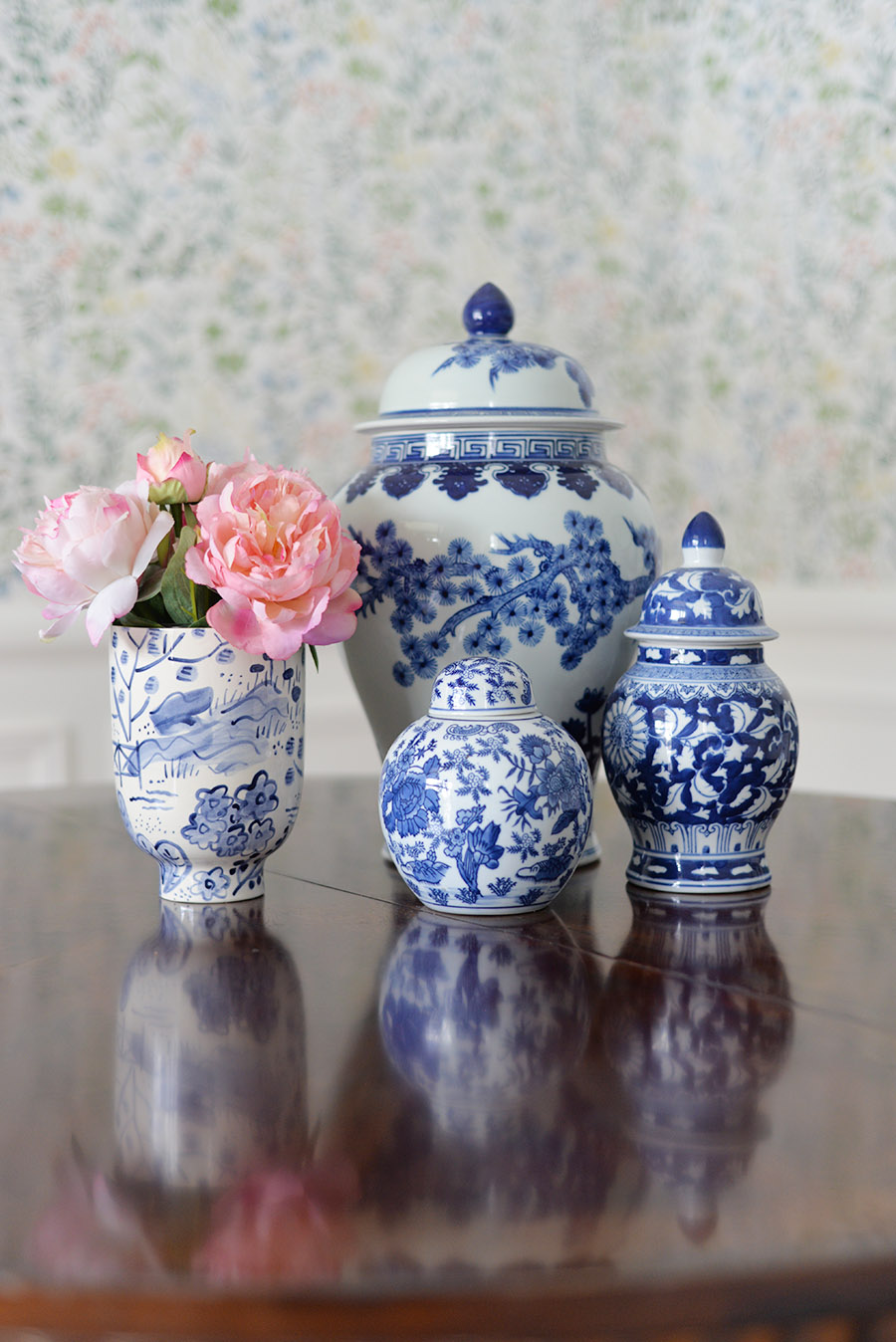 blue and white ginger jar collection, jill rosenwald erin gates tall bowl blue and white ginger jar collection, jill rosenwald erin gates tall bowl