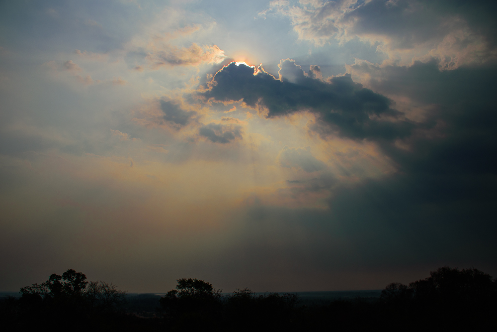 cloudy day sunset on phnom bakeng, siem reap cambodia beautiful sunset up on sunset on phnom bakeng, siem reap cambodia