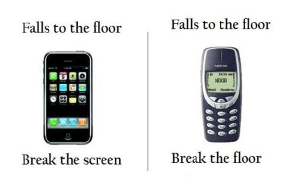 Iphone vs Old Nokia 3310 Iphone vs Old Nokia 3310