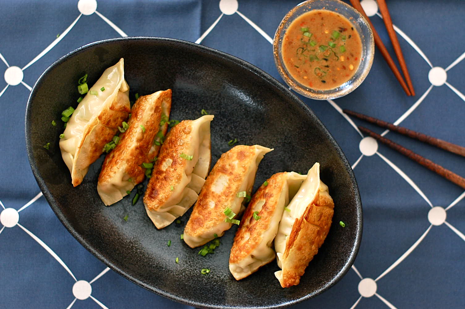 Butter Than Toast: Japanese Gyoza with Spicy Dipping Sauce