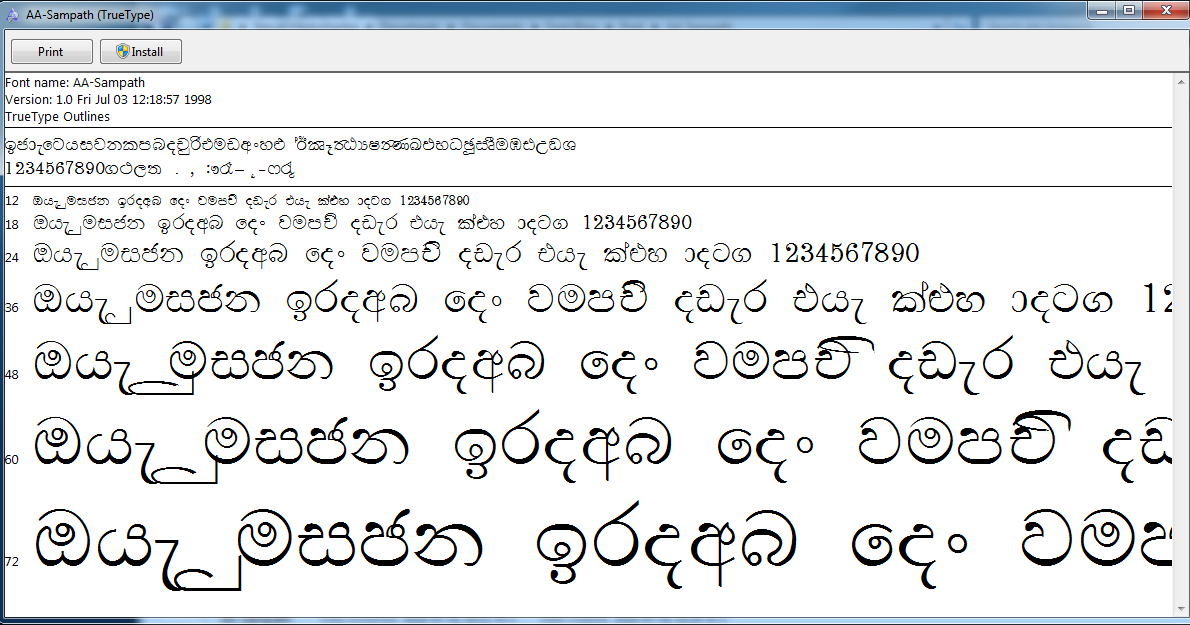padma sinhala font padma sinhala font