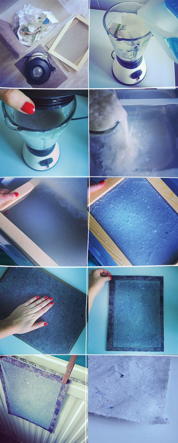 Stoffer + Blik // Send a smile Making my own paper