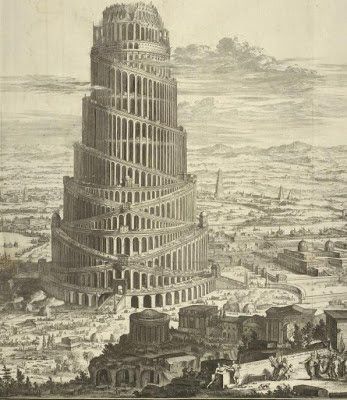 Torre de Babel. Grabado.  1670. Lacasamundo.com