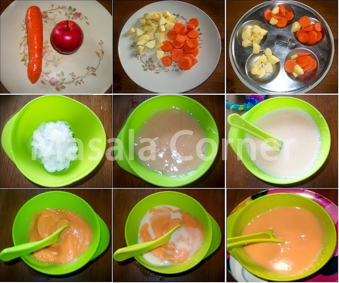  Baby Food Carrot Apple Porridge 