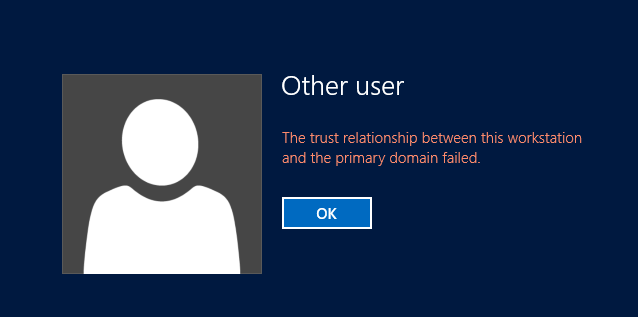Terry L@u's blog: The trust relationship between this workstation and ...