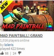 Unofficial Roblox Mad Paintball By Loleris Grand Opening Review Roblox - roblox loleris 9/11 ad