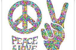 Hippie-Peace symbol mandala