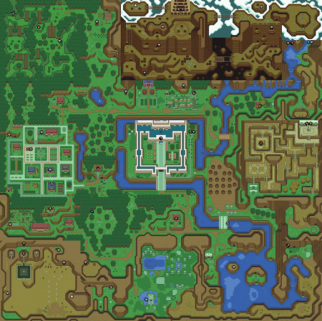 Mapa The Legend of Zelda - A Link to the Past
