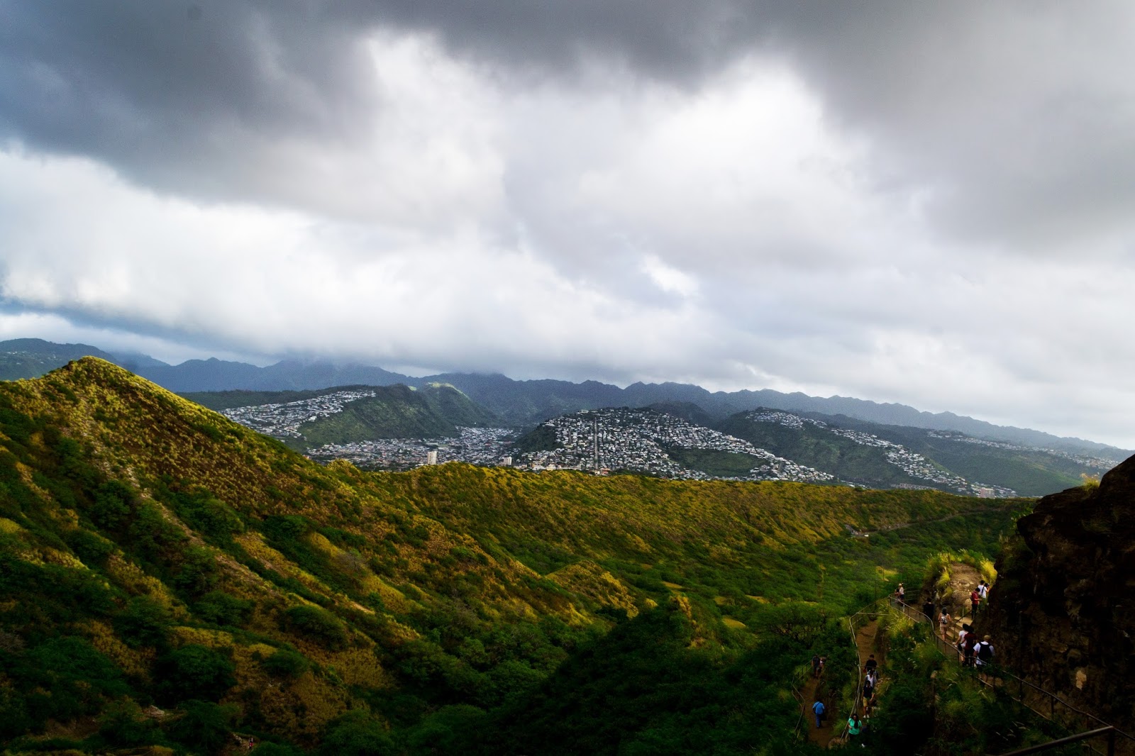 View from Diamond Head Crater Hike in Hawaii