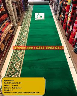 Karpet Masjid Hijau Polos di Solo | Hub: 081369030127
