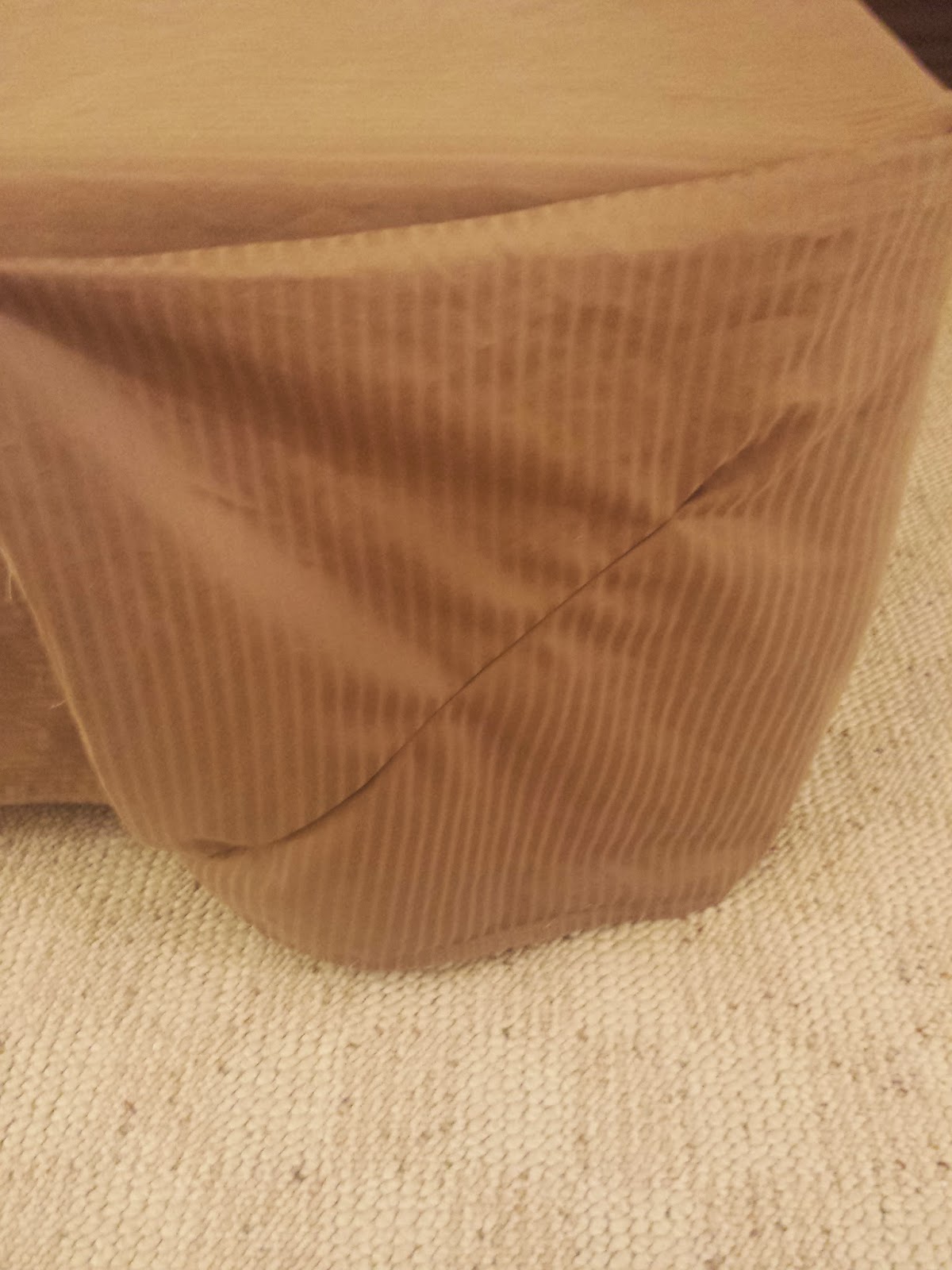 Make a bedskirt from a flat sheet