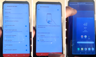 Galaxy S8 Swipe and Tapping