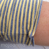 mojoanma Mandy Boat Tee gerollter Ärmel , Shirt