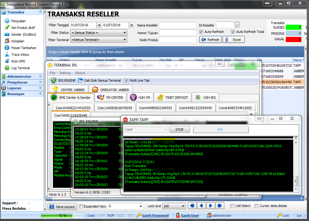 Software Pulsa Irs