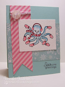 Octopus Holiday Card for Newton's Nook Designs Inky Paws Challenge #5