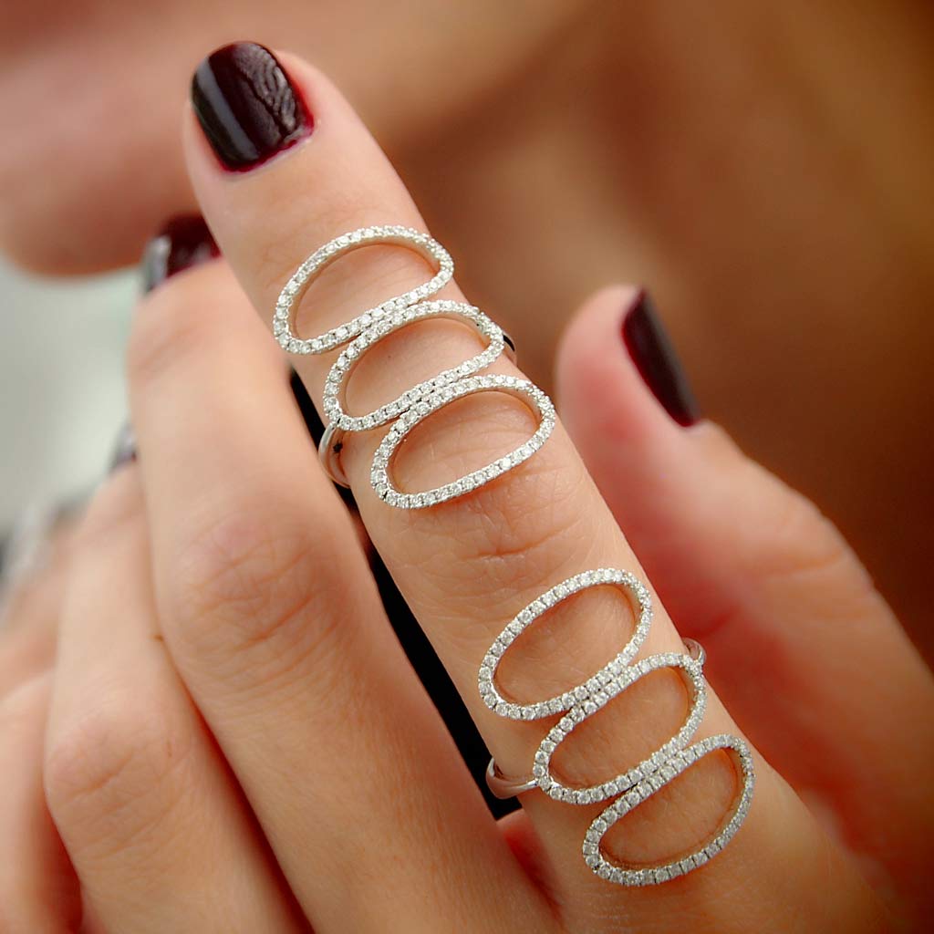 Full finger ring prsten koji osvaja prst Get Sparkly│Prvi i jedini