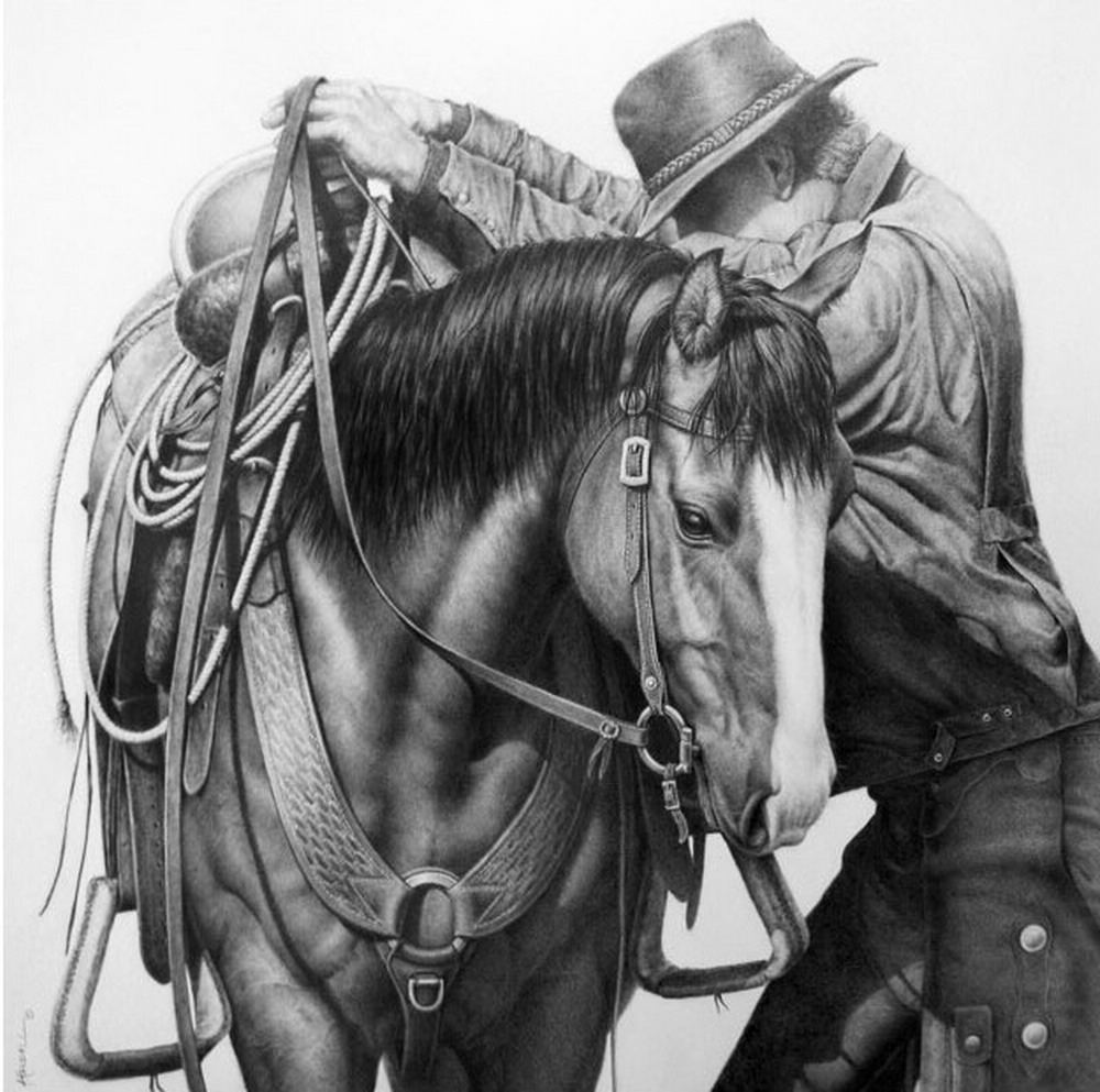 EL ARTE Y ACTIVIDAD CULTURAL: Irresistibles Dibujos Vaqueros Caballos