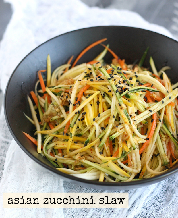 Zucchini Slaw with Japanese Seven Spice Dressing by SeasonWithSpice.com