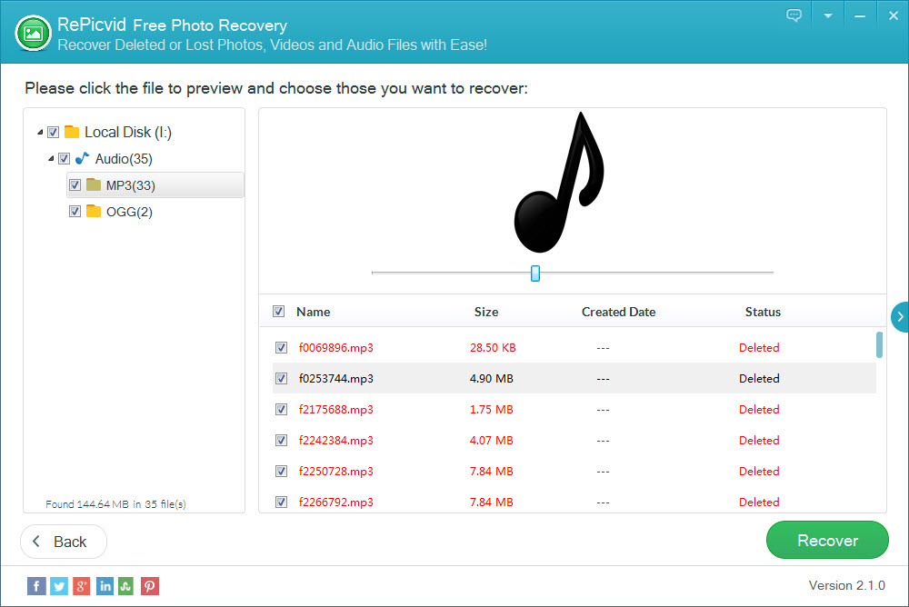 Free Photo Recovery Software Easy Way to Recover Deleted/Lost Audio Files