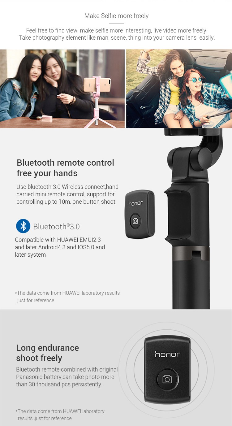 Huawei Honor Tripod Bluetooth Selfie Stick (Μαύρο)