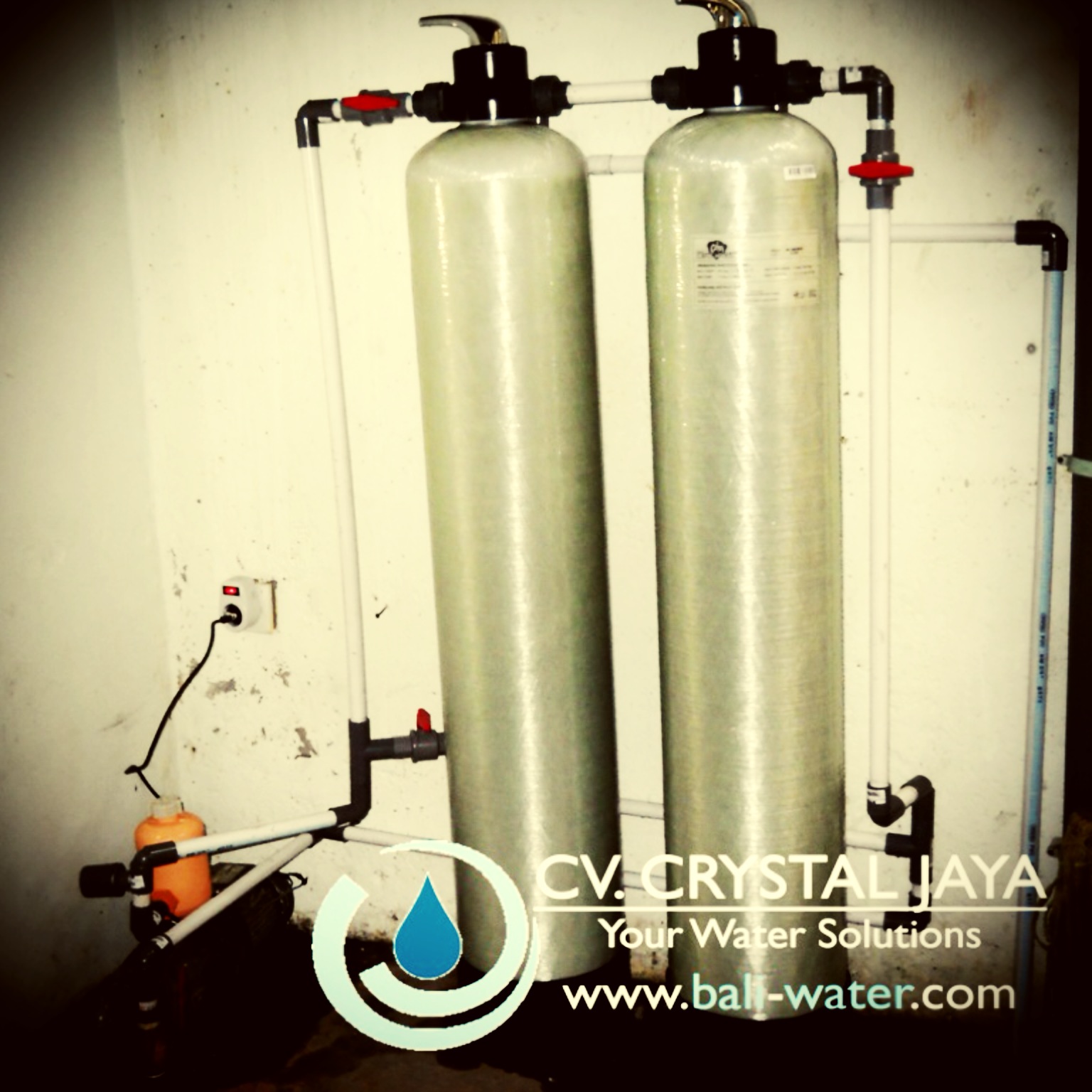 Water Filter Penjernih Air di Bali Tabung Water Filter Penyaring Air Berwarna Kuning dan Berbau