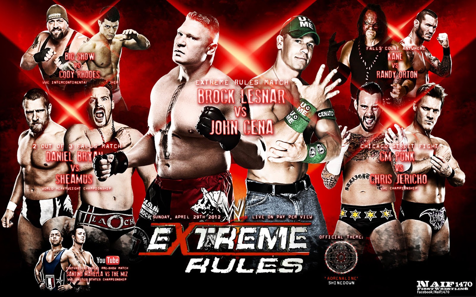 PPV} WWE EXTREME RULES 2015 Live Streaming - Online Watch