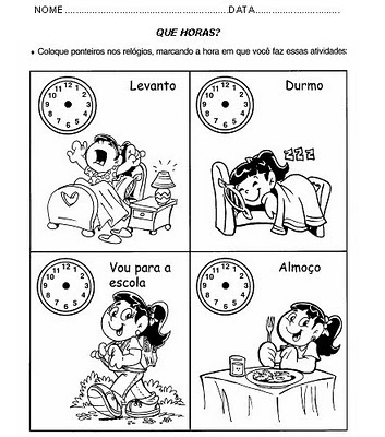 RELÓGIO PARA MONTAR - HORAS E MINUTOS - DaniEducar