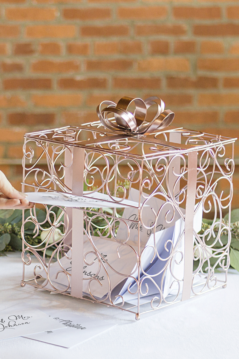 Scrolled Metal Card Box Scrolled Metal Card Box