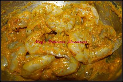 Marinated prawns / shrimps