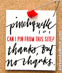 Please do not pin my images on Pinterest.