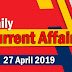 Kerala PSC Daily Malayalam Current Affairs 27 Apr 2019