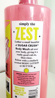 Soap and glory sugar crush packaging close up