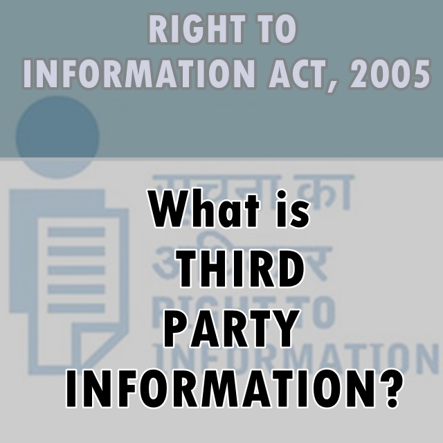 What is Third Party Information in Right to Information (RTI) Act