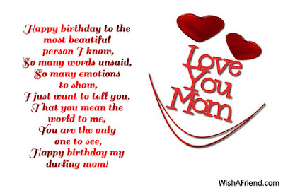 Happy birthday wishes for mother: I am so glad you’re my mother