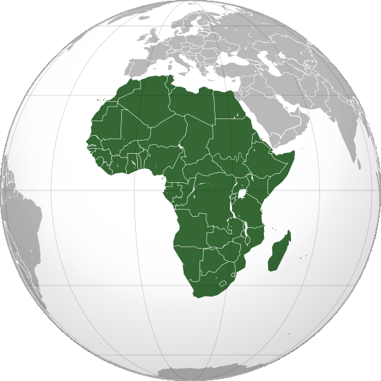 Globo Terráqueo África