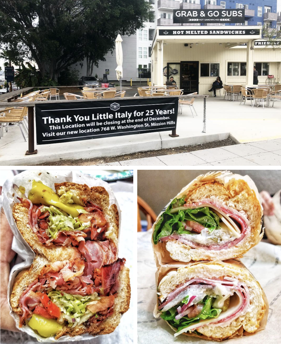 SanDiegoVille San Diego's Grab & Go Subs To Shutter 25 Year Old Little