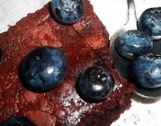 Schokokuchen mit Heidelbeeren bei Diät Abnehmen mit Heidelbeeren