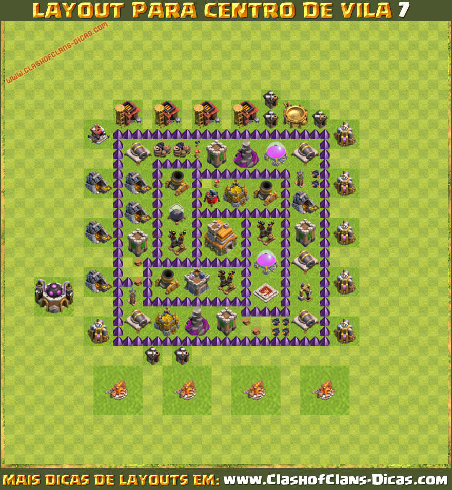 Layouts de CV7 para Clash of Clans | Your Clash Code