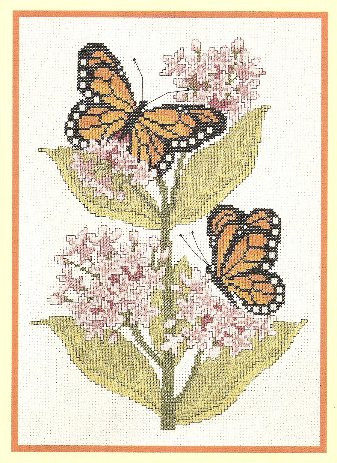Cross Stitch Favorites Monarch Butterflies