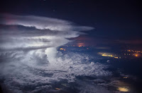 Storm seen from plane above Venezuela
