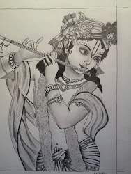 krishna pencil sketch drawing lord sketches radha drawings shri painting flute abstract creative sketching sri decor girly cool barkha architecture