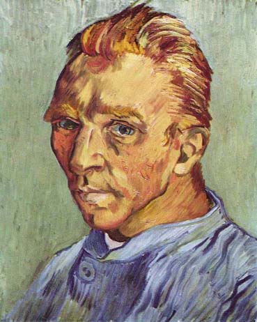أشهر وأثمن الوحات الفنية العالمية without a beard Portrait - Van Gogh