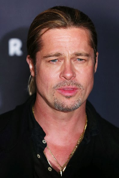Hairstyle Photo: Brad Pitt Ponytail Hairstyle Picture