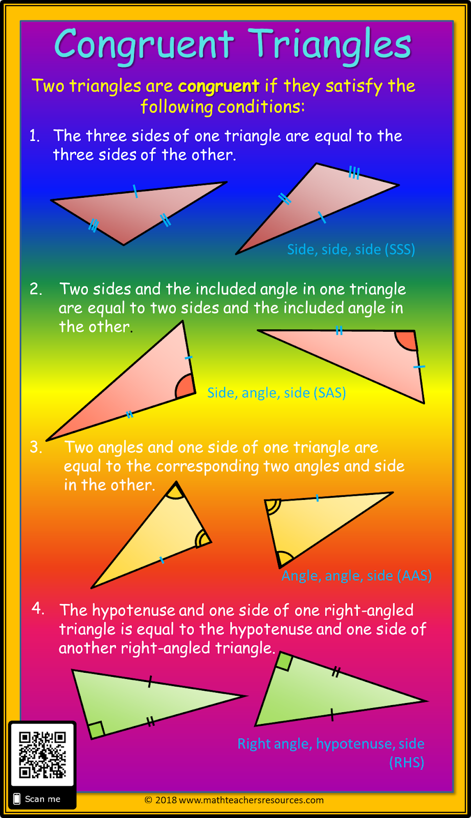 Congruent Triangle Rules ~ TenTors Math Teacher Resources